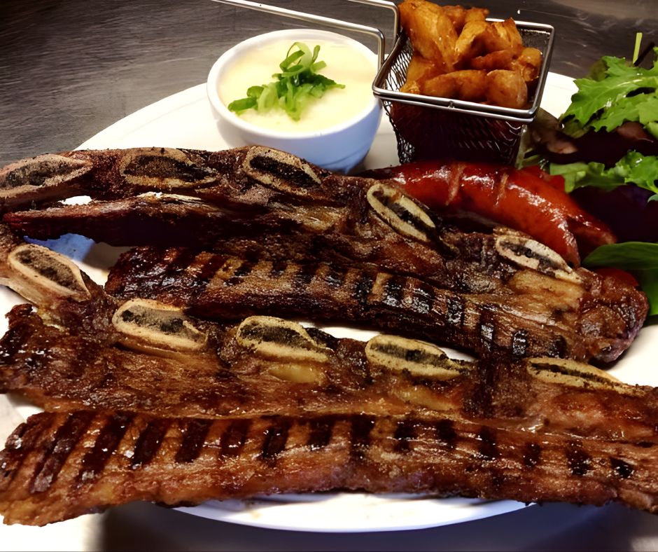Grilled Beef Ribs at Guido's Grill Steakhouse Camberwell